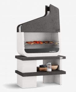 Palazzetti Masonry BBQ Giardino UP – With Wood Brazier and Large Cooking Grill