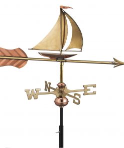Espira Sail Boat Cottage Copper Weathervane