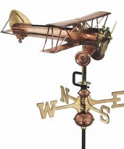Espira Bi Plane Cottage Copper Weathervane