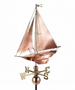 Espira Racing Sloop Farmhouse Copper Weathervane