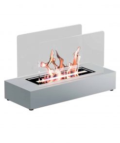 TecnoAir Cremona Bioethanol Eco Table Fireplace - White