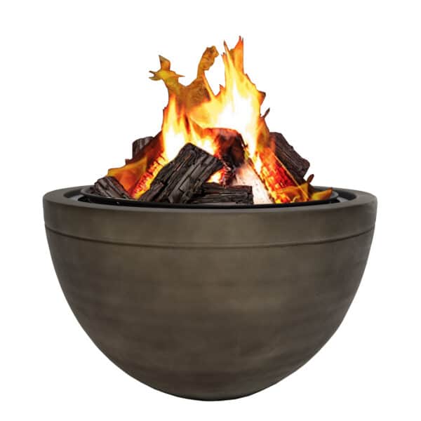 Callow County Deluxe Wood Firepit with Spark Guard, Poker and BBQ Grill