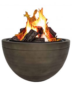 Callow County Deluxe Wood Firepit with Spark Guard, Poker and BBQ Grill