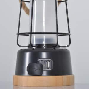 WildLand 12W Portable Rechargeable LED Lantern with Hemp Rope Handle