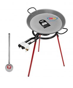 Original Paella Cooking Set with 46cm Polished Steel Paella Pan