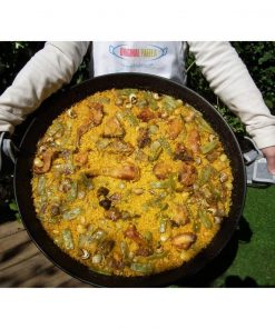 Original Paella Cooking Set with 46cm Polished Steel Paella Pan