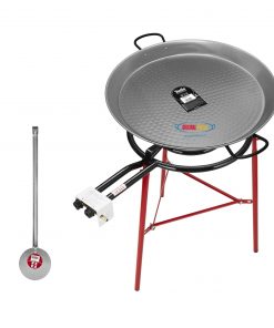 Original Paella Cooking Set with 70cm Polished Steel Paella Pan