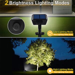 Callow Solar LED Garden Spotlight - PACK of 2