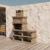 Londres Modern Masonry Charcoal BBQ