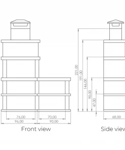 Londres Modern Masonry Charcoal BBQ