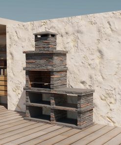 Londres Modern Masonry Charcoal BBQ
