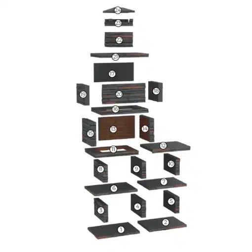 Londres Modern Masonry Charcoal BBQ