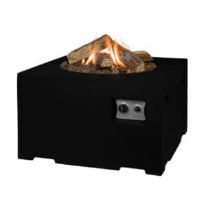 Happy Cocoon Square 76cm Fire Pit in Black