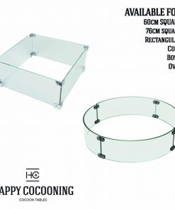 Happy Cocoon Glass Screen Kit for Round Cocoons (also Table Top)