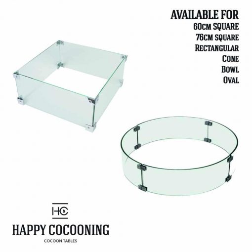 Happy Cocoon Glass Screen Kit for Round Cocoons (also Table Top)