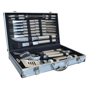 Lifestyle 24pc Stainess Steel BBQ Toolkit