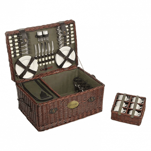 Lifestyle Family Sized Willow Picnic Hamper