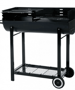 Lifestyle Half Barrel Charcoal BBQ