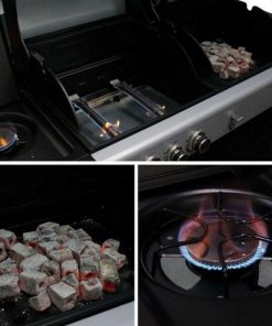 Callow Dual Fuel Gas and Charcoal BBQ with premium cover and Rotisserie