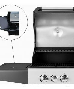 Callow Dual Fuel Gas and Charcoal BBQ with premium cover and Rotisserie