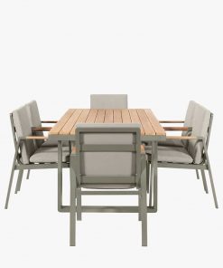 Stockholm Limestone Outdoor 6 Seater Dining Set