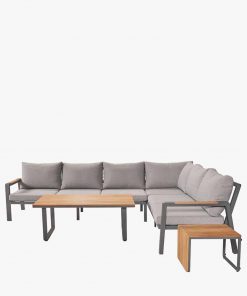 Pacific Lifestyle Stockholm Anthracite Outdoor Corner Seating Set