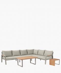 Pacific Lifestyle Stockholm Limestone Outdoor Corner Seating Set