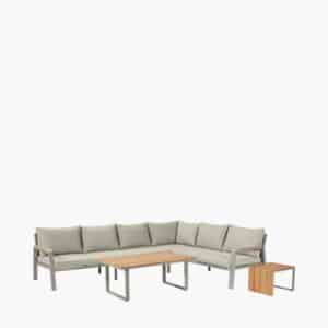 Pacific Lifestyle Stockholm Limestone Outdoor Corner Seating Set