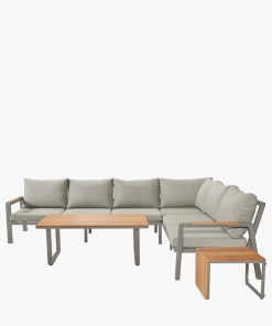 Pacific Lifestyle Stockholm Limestone Outdoor Corner Seating Set