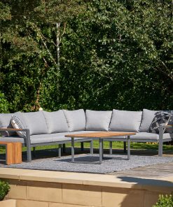 Pacific Lifestyle Stockholm Anthracite Outdoor Corner Seating Set