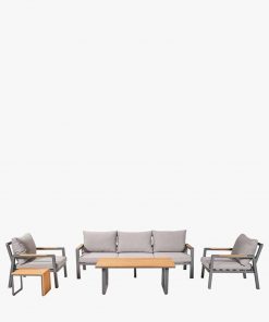 Pacific Lifestyle Stockholm Anthracite Outdoor Seating Set