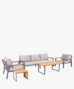 Pacific Lifestyle Stockholm Anthracite Outdoor Seating Set