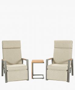 Pacific Lifestyle Stockholm Limestone Outdoor Recliner Set