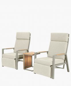 Pacific Lifestyle Stockholm Limestone Outdoor Recliner Set