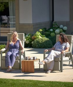 Pacific Lifestyle Stockholm Limestone Outdoor Recliner Set