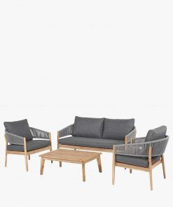 Pacific Lifestyle Denver Grey Outdoor Seating Set