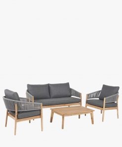 Pacific Lifestyle Denver Grey Outdoor Seating Set
