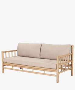 Pacific Lifestyle Costa Rica Natural Bamboo Finish Outdoor Seating Set