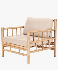 Pacific Lifestyle Costa Rica Natural Bamboo Finish Outdoor Seating Set