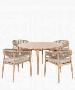 Pacific Lifestyle Denver Sage Green Outdoor 4 Seater Dining Set