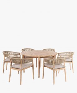 Pacific Lifestyle Denver Sage Green Outdoor 6 Seater Dining Set