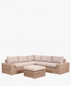Pacific Lifestyle Como Natural Antique Outdoor Corner Seating Set