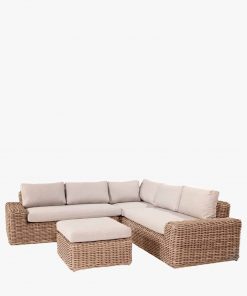 Pacific Lifestyle Como Natural Antique Outdoor Corner Seating Set
