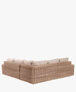 Pacific Lifestyle Como Natural Antique Outdoor Corner Seating Set
