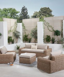 Pacific Lifestyle Como Natural Antique Outdoor Seating Set