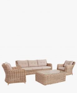 Pacific Lifestyle Barakaldo Natural Antique Outdoor Seating Set