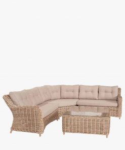 Pacific Lifestyle Barakaldo Natural Antique Outdoor Corner Seating Set