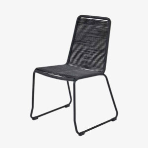 Pacific Lifestyle Pang Black Outdoor 4 Seater Dining Set