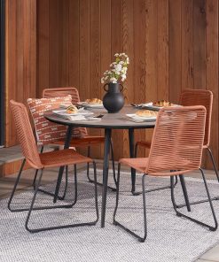 Pacific Lifestyle Pang Terracotta Outdoor 4 Seater Dining Set