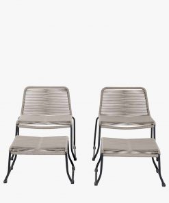 Pacific Lifestyle Pang Mink Outdoor Hocker Set